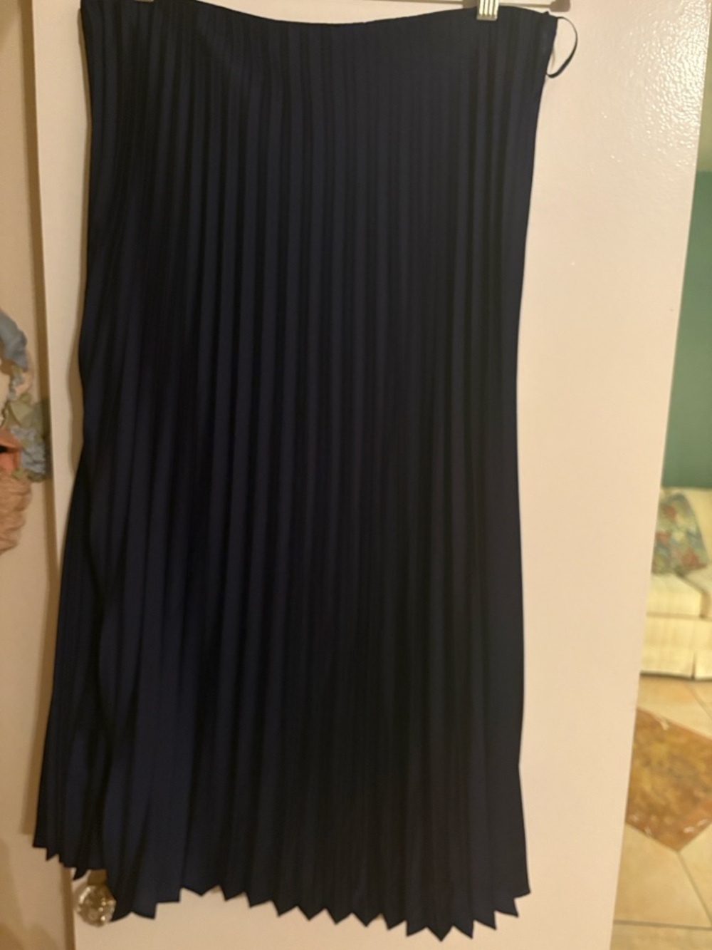 J.Crew Navy Gwyneth Pleated Skirt (NWT)